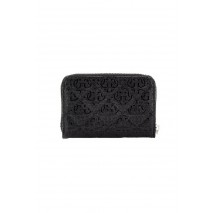GUESS LAUREL SLG MEDIUM ZIP AROUND ΠΟΡΤΟΦΟΛΙ ΓΥΝΑΙΚΕΙΟ BLACK