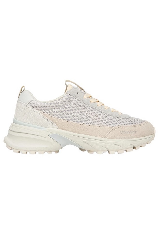 CALVIN KLEIN HIKE RUNNER LACE UP TECHMIX ΠΑΠΟΥΤΣΙ ΓΥΝΑΙΚΕΙΟ WHITE/GREY
