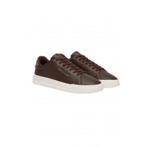 TOMMY HILFIGER COURT LTH DETAIL ESS ΠΑΠΟΥΤΣΙ ΑΝΔΡΙΚΟ BROWN