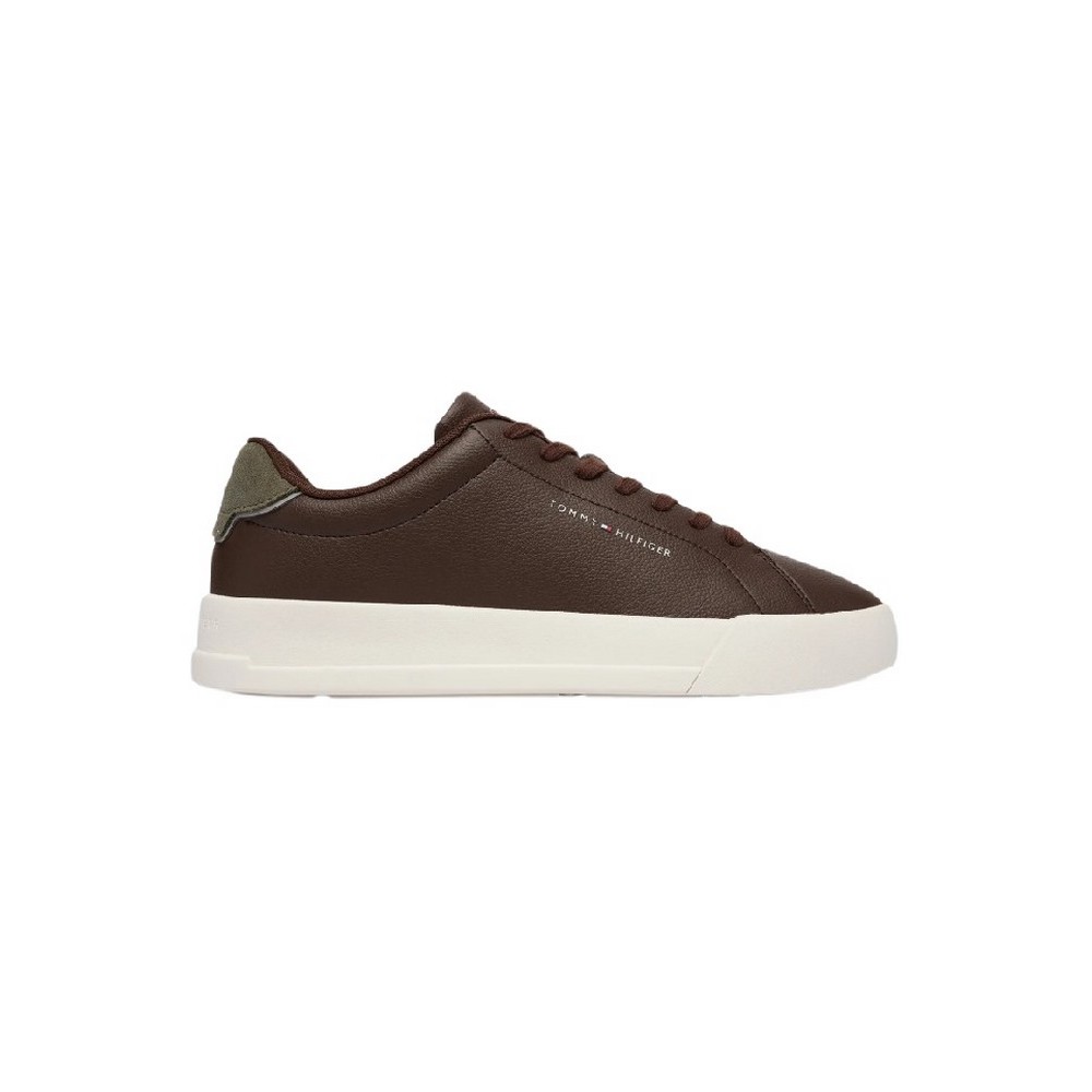 TOMMY HILFIGER COURT LTH DETAIL ESS ΠΑΠΟΥΤΣΙ ΑΝΔΡΙΚΟ BROWN