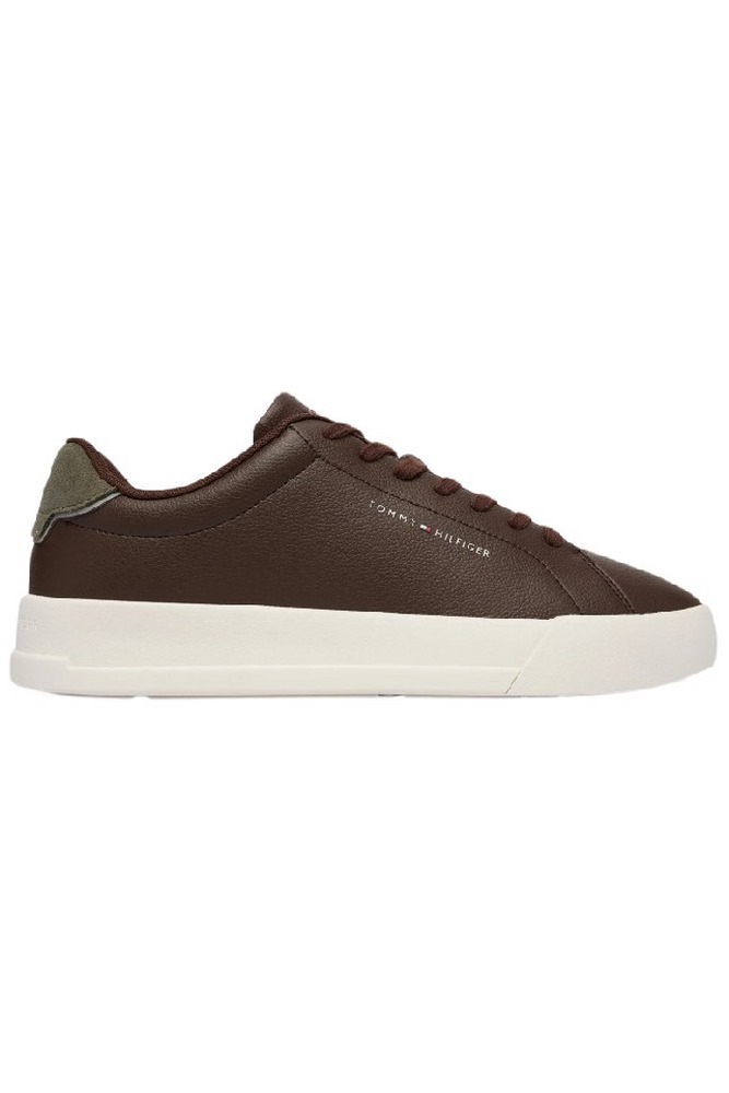 TOMMY HILFIGER COURT LTH DETAIL ESS ΠΑΠΟΥΤΣΙ ΑΝΔΡΙΚΟ BROWN