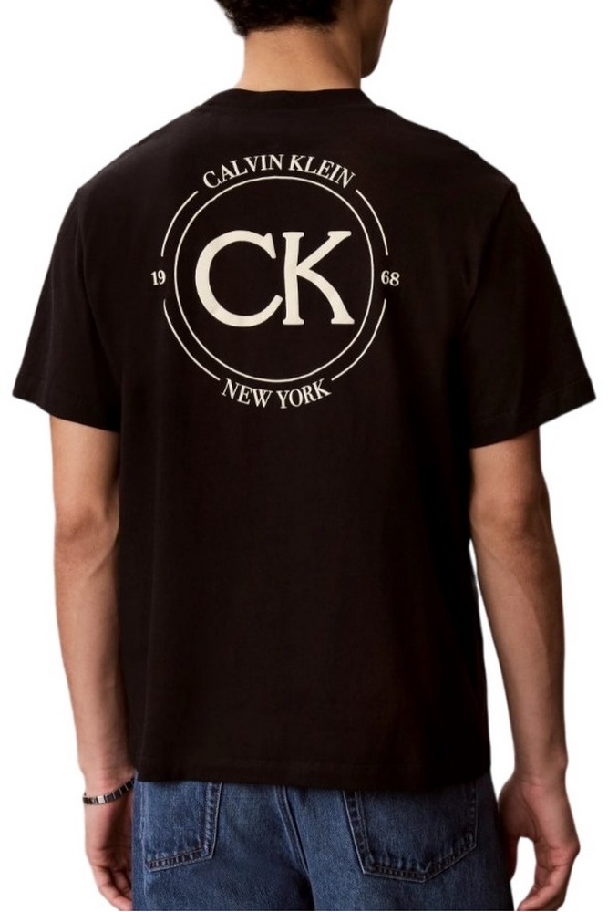 CALVIN KLEIN JEANS 20S APRIL GRAPHIC SEASONAL T-SHIRT ΜΠΛΟΥΖΑ ΑΝΔΡΙΚΗ BLACK