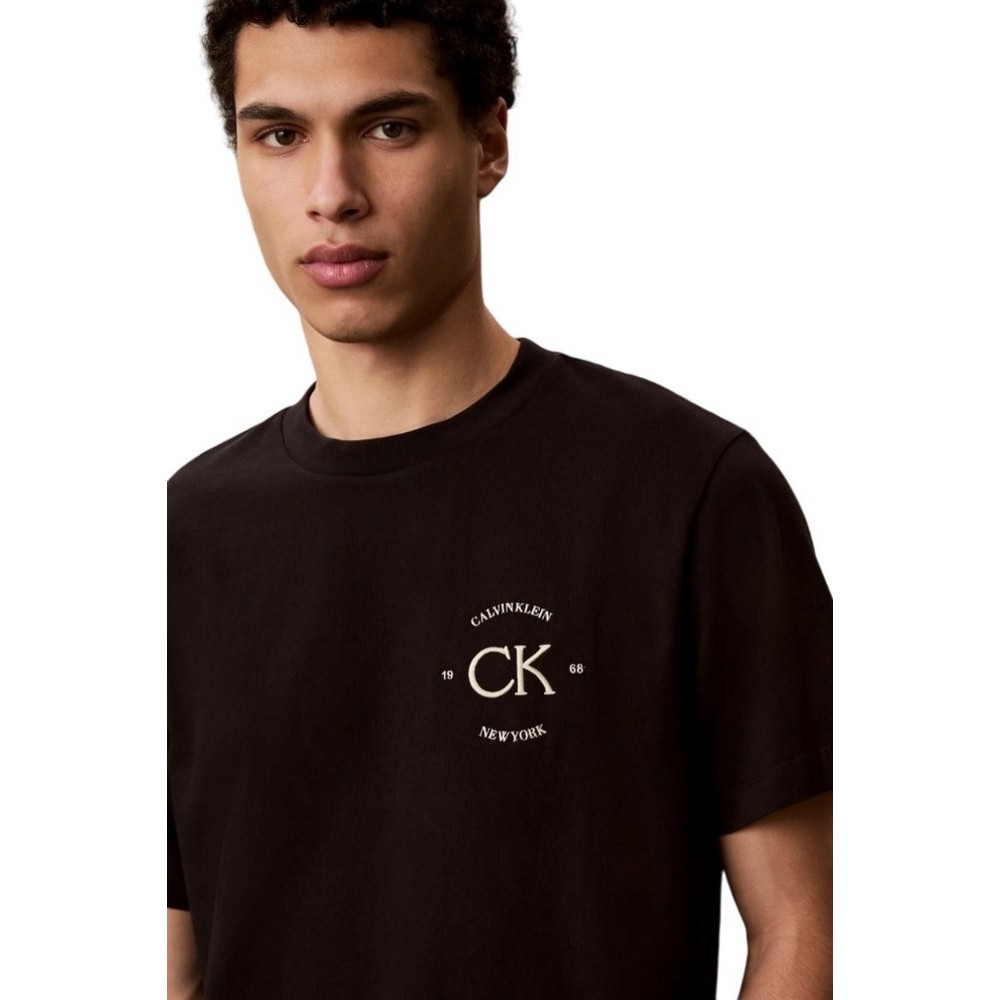 CALVIN KLEIN JEANS 20S APRIL GRAPHIC SEASONAL T-SHIRT ΜΠΛΟΥΖΑ ΑΝΔΡΙΚΗ BLACK