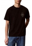 CALVIN KLEIN JEANS 20S APRIL GRAPHIC SEASONAL T-SHIRT ΜΠΛΟΥΖΑ ΑΝΔΡΙΚΗ BLACK