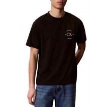 CALVIN KLEIN JEANS 20S APRIL GRAPHIC SEASONAL T-SHIRT ΜΠΛΟΥΖΑ ΑΝΔΡΙΚΗ BLACK