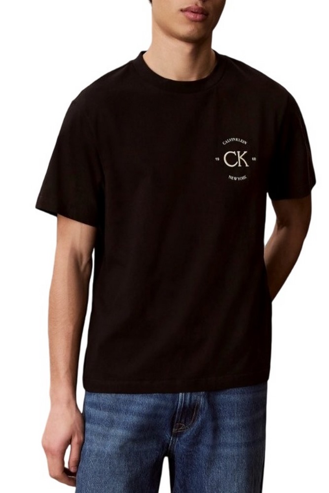 CALVIN KLEIN JEANS 20S APRIL GRAPHIC SEASONAL T-SHIRT ΜΠΛΟΥΖΑ ΑΝΔΡΙΚΗ BLACK