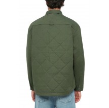 TOMMY JEANS QUILTED PADDED OVERSHIRT ΜΠΟΥΦΑΝ ΑΝΔΡΙΚΟ GREEN