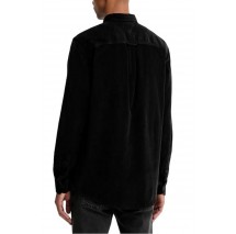 TOMMY JEANS REG BABY CORD SHIRT EXT ΠΟΥΚΑΜΙΣΟ ΑΝΔΡΙΚΟ BLACK