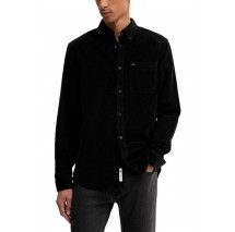 TOMMY JEANS REG BABY CORD SHIRT EXT ΠΟΥΚΑΜΙΣΟ ΑΝΔΡΙΚΟ BLACK