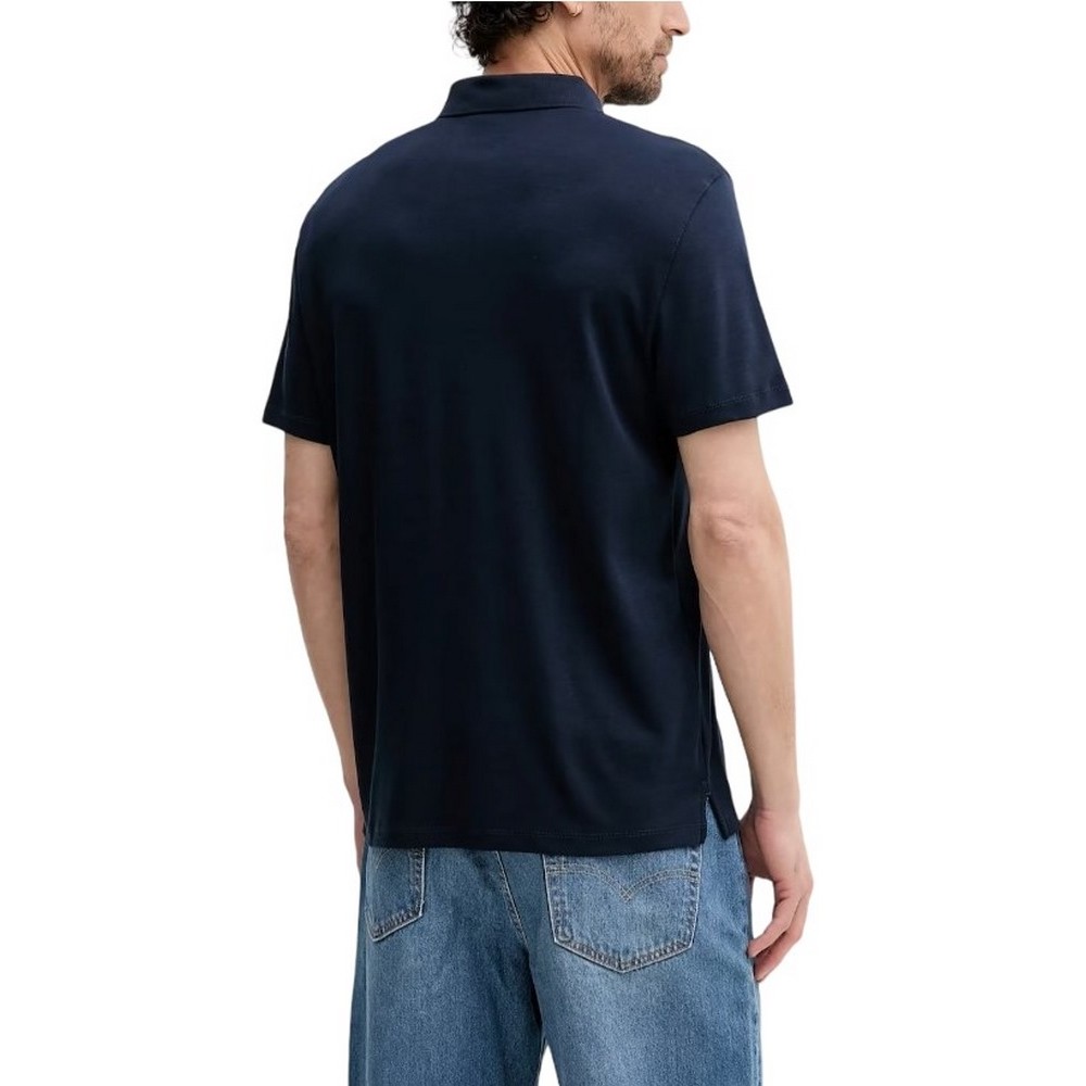 CALVIN KLEIN SS SUPIMA CHEST EMB POLO T-SHIRT ΜΠΛΟΥΖΑ ΑΝΔΡΙΚΗ NAVY