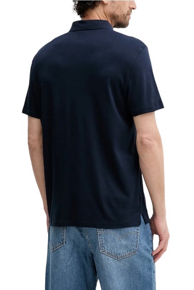 CALVIN KLEIN SS SUPIMA CHEST EMB POLO T-SHIRT ΜΠΛΟΥΖΑ ΑΝΔΡΙΚΗ NAVY