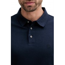 CALVIN KLEIN SS SUPIMA CHEST EMB POLO T-SHIRT ΜΠΛΟΥΖΑ ΑΝΔΡΙΚΗ NAVY