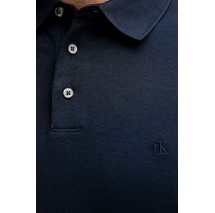 CALVIN KLEIN SS SUPIMA CHEST EMB POLO T-SHIRT ΜΠΛΟΥΖΑ ΑΝΔΡΙΚΗ NAVY
