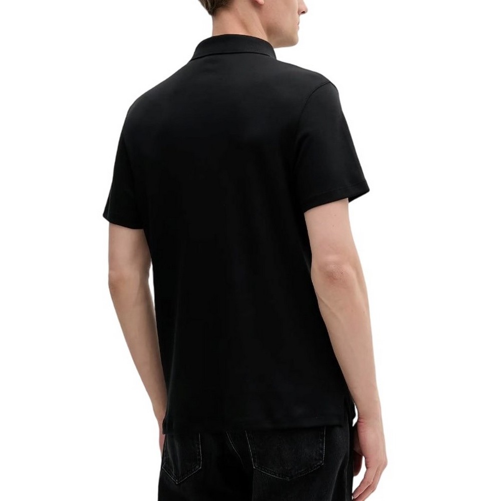 CALVIN KLEIN SS SUPIMA CHEST EMB POLO T-SHIRT ΜΠΛΟΥΖΑ ΑΝΔΡΙΚΗ BLACK