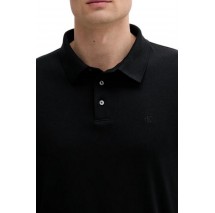 CALVIN KLEIN SS SUPIMA CHEST EMB POLO T-SHIRT ΜΠΛΟΥΖΑ ΑΝΔΡΙΚΗ BLACK