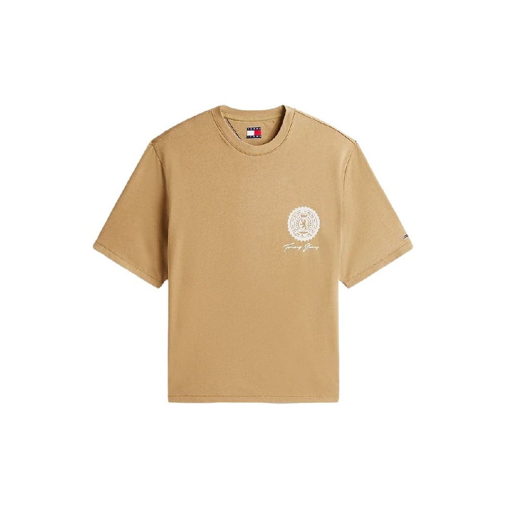 TOMMY JEANS 90S BILLS TEE T-SHIRT ΜΠΛΟΥΖΑ ΑΝΔΡΙΚΗ BROWN