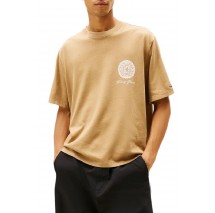 TOMMY JEANS 90S BILLS TEE T-SHIRT ΜΠΛΟΥΖΑ ΑΝΔΡΙΚΗ BROWN