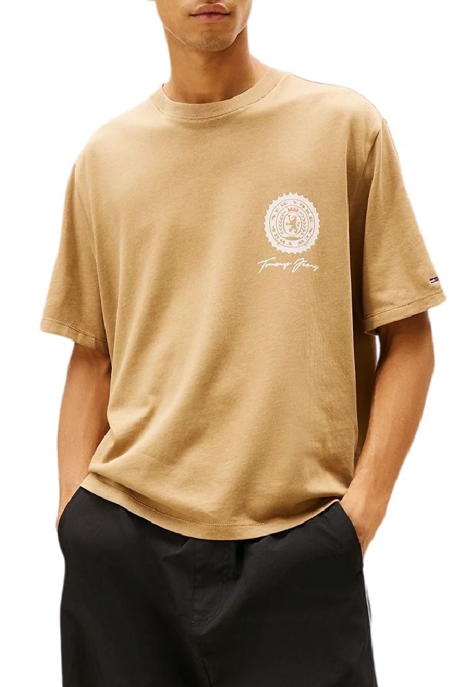 TOMMY JEANS 90S BILLS TEE T-SHIRT ΜΠΛΟΥΖΑ ΑΝΔΡΙΚΗ BROWN