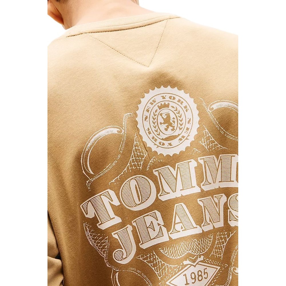 TOMMY JEANS 90S BILLS TEE T-SHIRT ΜΠΛΟΥΖΑ ΑΝΔΡΙΚΗ BROWN