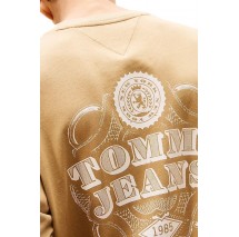 TOMMY JEANS 90S BILLS TEE T-SHIRT ΜΠΛΟΥΖΑ ΑΝΔΡΙΚΗ BROWN