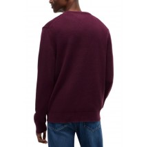 TOMMY JEANS SLIM ESS SWEATER EXT ΜΠΛΟΥΖΑ ΠΛΕΚΤΗ ΑΝΔΡΙΚΗ BERRY