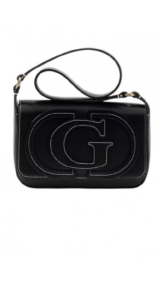 GUESS RUBY FLAP SHOULDER BAG ΤΣΑΝΤΑ ΓΥΝΑΙΚΕΙΑ BLACK
