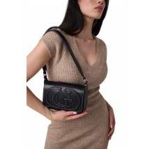 GUESS RUBY FLAP SHOULDER BAG ΤΣΑΝΤΑ ΓΥΝΑΙΚΕΙΑ BLACK