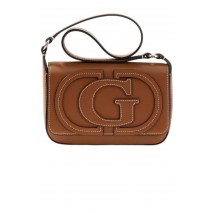 GUESS RUBY FLAP SHOULDER BAG ΤΣΑΝΤΑ ΓΥΝΑΙΚΕΙΑ CARAMEL