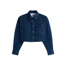 TOMMY JEANS CROPPED UTILITY SHIRT ΠΟΥΚΑΜΙΣΟ ΓΥΝΑΙΚΕΙΟ DARK NAVY