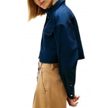 TOMMY JEANS CROPPED UTILITY SHIRT ΠΟΥΚΑΜΙΣΟ ΓΥΝΑΙΚΕΙΟ DARK NAVY