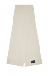 CALVIN KLEIN MONOLOGO PATCH RIB KNIT SCARF ΚΑΣΚΟΛ ΑΝΔΡΙΚΟ OFF WHITE