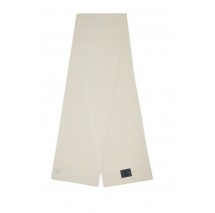 CALVIN KLEIN MONOLOGO PATCH RIB KNIT SCARF ΚΑΣΚΟΛ ΑΝΔΡΙΚΟ OFF WHITE