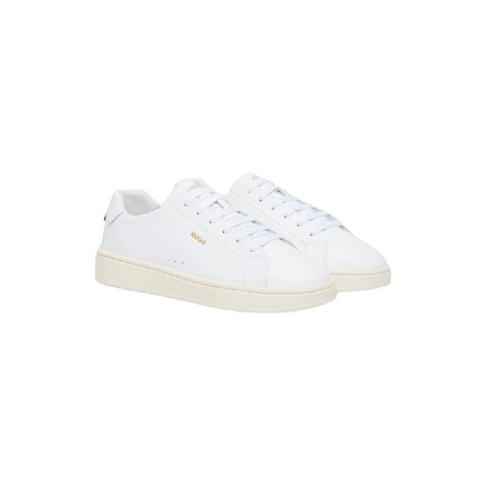 HUGO BOSS NESTON TENN LACE UP SNEAKERS ΠΑΠΟΥΤΣΙ ΑΝΔΡΙΚΟ WHITE