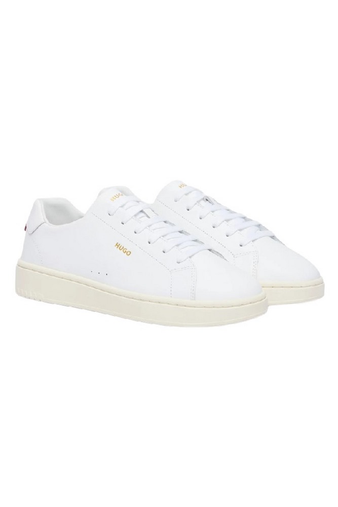 HUGO BOSS NESTON TENN LACE UP SNEAKERS ΠΑΠΟΥΤΣΙ ΑΝΔΡΙΚΟ WHITE