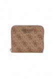 GUESS LAUREL II SLG SMALL ZIP AROUND ΠΟΡΤΟΦΟΛΙ ΓΥΝΑΙΚΕΙΟ LATTE