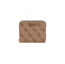 GUESS LAUREL II SLG SMALL ZIP AROUND ΠΟΡΤΟΦΟΛΙ ΓΥΝΑΙΚΕΙΟ LATTE