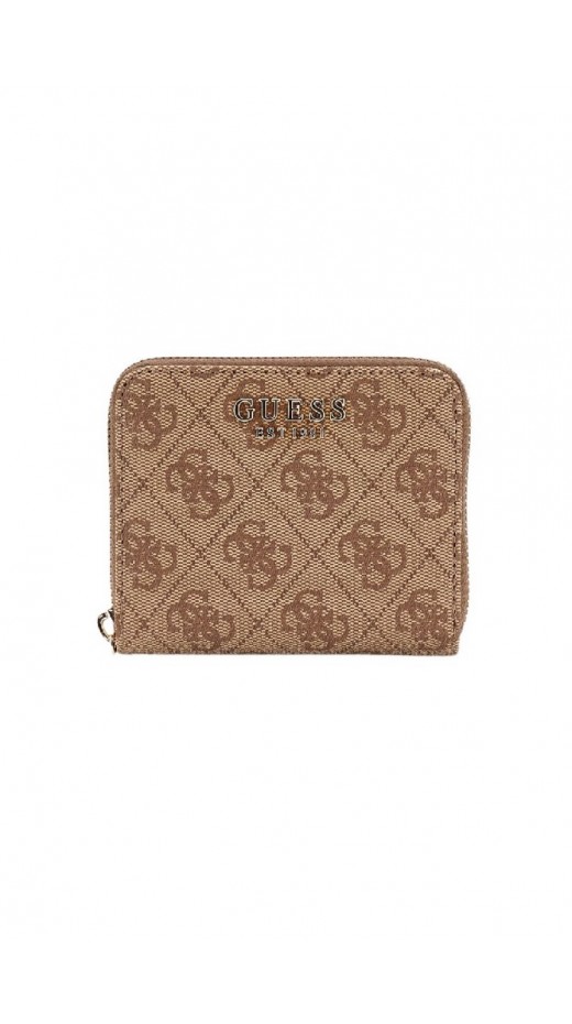 GUESS LAUREL II SLG SMALL ZIP AROUND ΠΟΡΤΟΦΟΛΙ ΓΥΝΑΙΚΕΙΟ LATTE