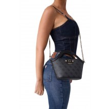 GUESS LINDSEY MINI TOTE ΤΣΑΝΤΑ ΓΥΝΑΙΚΕΙΑ DARK GREY