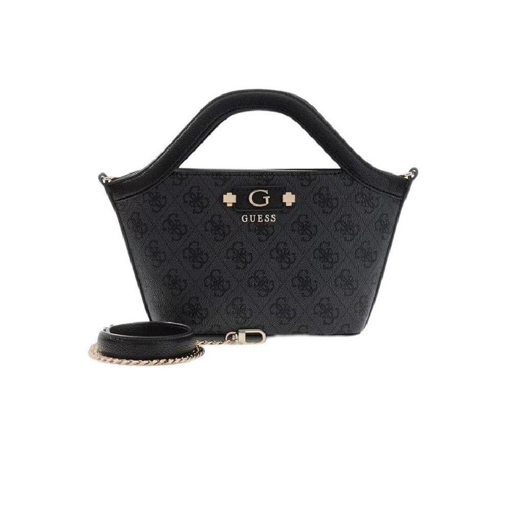 GUESS LINDSEY MINI TOTE ΤΣΑΝΤΑ ΓΥΝΑΙΚΕΙΑ DARK GREY