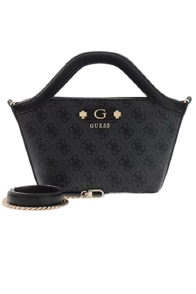GUESS LINDSEY MINI TOTE ΤΣΑΝΤΑ ΓΥΝΑΙΚΕΙΑ DARK GREY