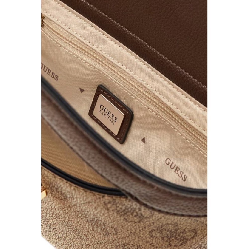 GUESS LINDSEY MINI TOTE ΤΣΑΝΤΑ ΓΥΝΑΙΚΕΙΑ LATTE