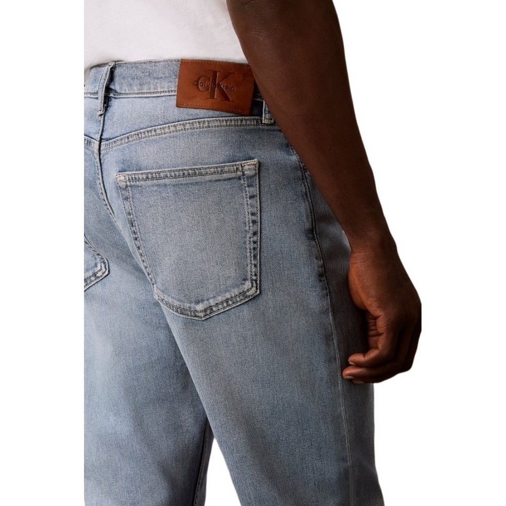 CALVIN KLEIN JEANS CLASSIC TAPER SAGE STONE ΤΖΙΝ ΠΑΝΤΕΛΟΝΙ ΑΝΔΡΙΚΟ WASHED DENIM
