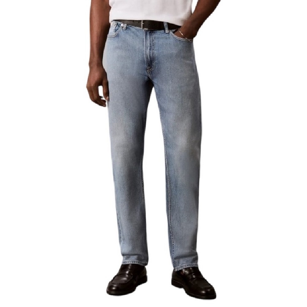 CALVIN KLEIN JEANS CLASSIC TAPER SAGE STONE ΤΖΙΝ ΠΑΝΤΕΛΟΝΙ ΑΝΔΡΙΚΟ WASHED DENIM