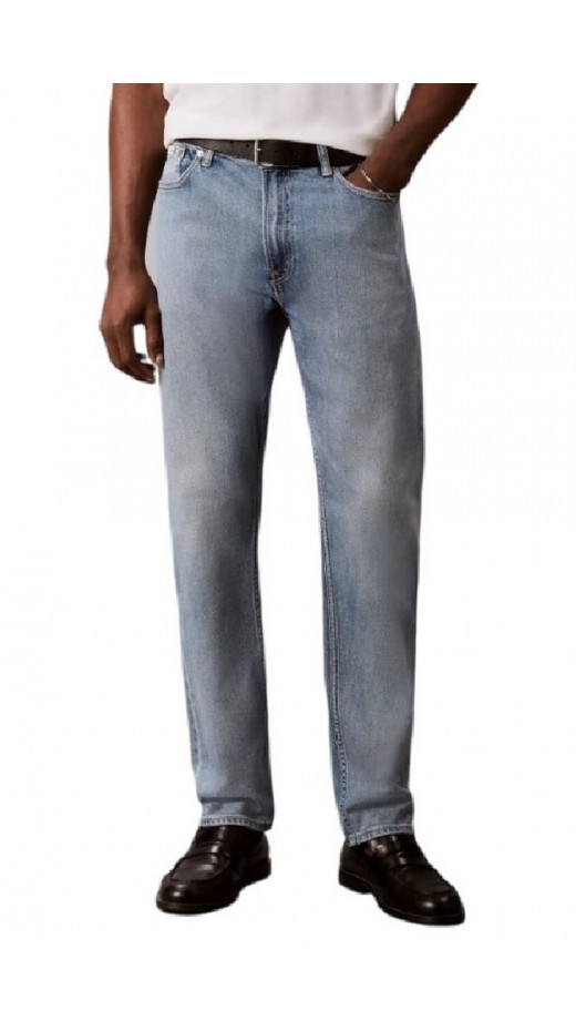 CALVIN KLEIN JEANS CLASSIC TAPER SAGE STONE ΤΖΙΝ ΠΑΝΤΕΛΟΝΙ ΑΝΔΡΙΚΟ WASHED DENIM