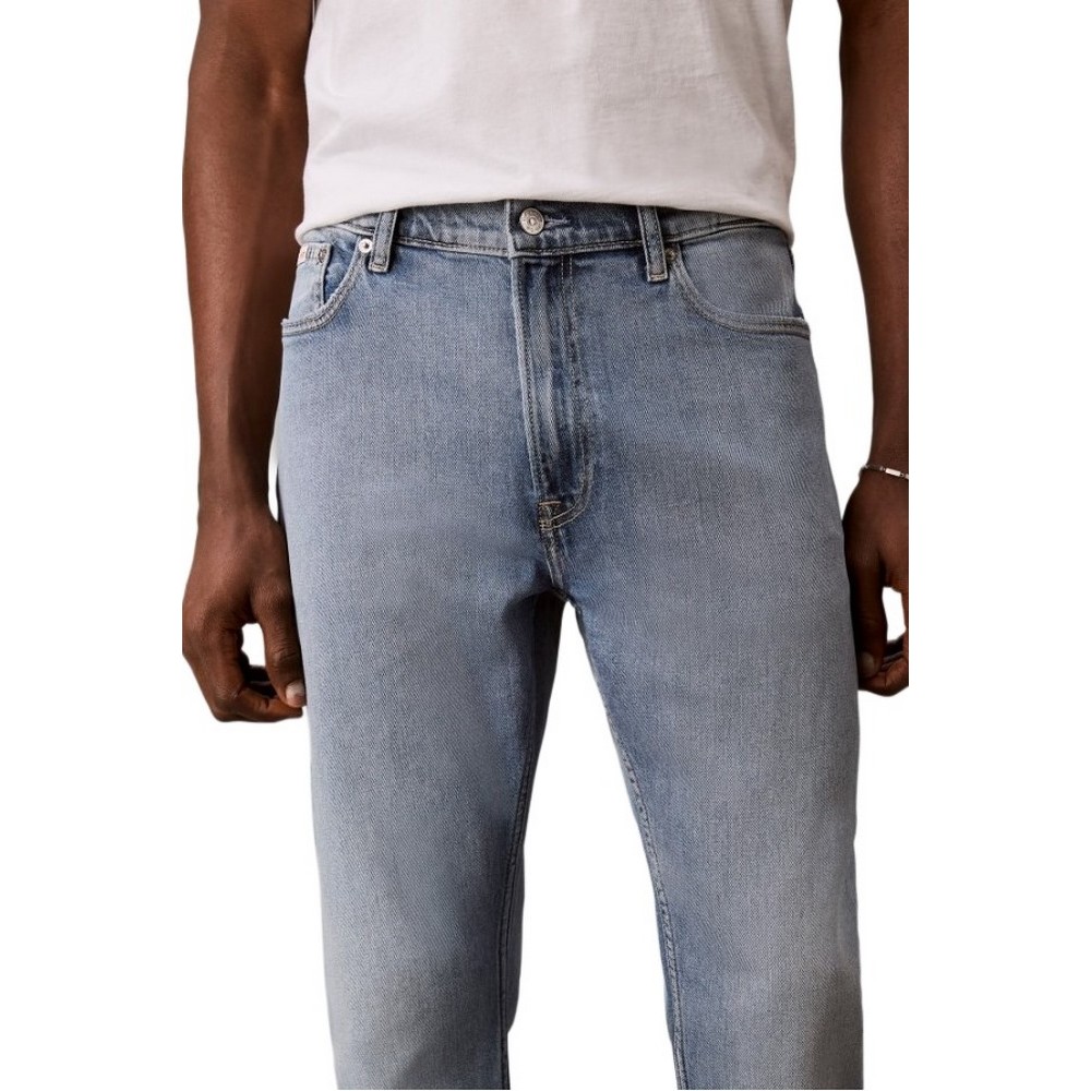 CALVIN KLEIN JEANS CLASSIC TAPER SAGE STONE ΤΖΙΝ ΠΑΝΤΕΛΟΝΙ ΑΝΔΡΙΚΟ WASHED DENIM