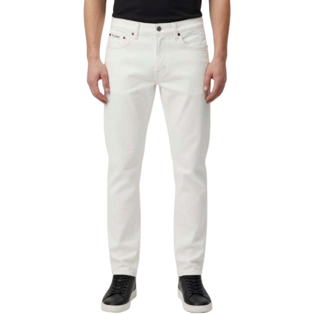 CALVIN KLEIN JEANS CLASSIC TAPER CHALK WHITE JEAN ΤΖΙΝ ΠΑΝΤΕΛΟΝΙ ΑΝΔΡΙΚΟ DENIM WHITE