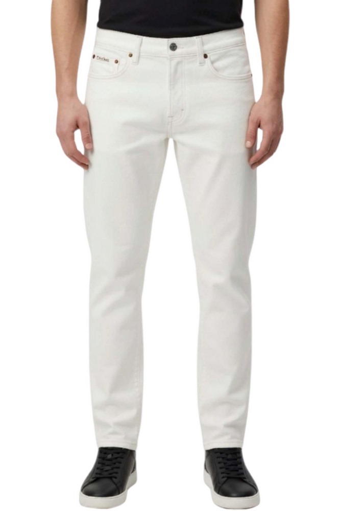 CALVIN KLEIN JEANS CLASSIC TAPER CHALK WHITE JEAN ΤΖΙΝ ΠΑΝΤΕΛΟΝΙ ΑΝΔΡΙΚΟ DENIM WHITE