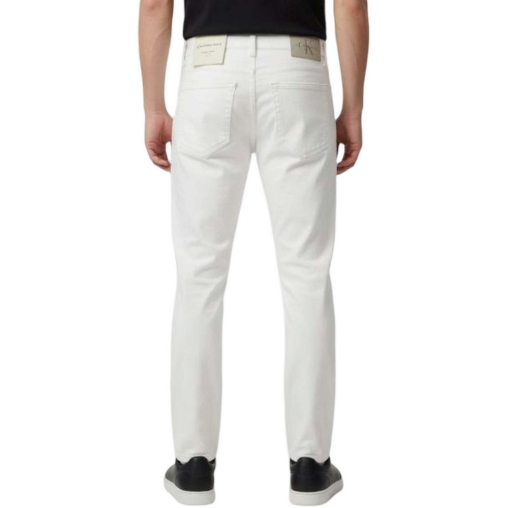 CALVIN KLEIN JEANS CLASSIC TAPER CHALK WHITE JEAN ΤΖΙΝ ΠΑΝΤΕΛΟΝΙ ΑΝΔΡΙΚΟ DENIM WHITE
