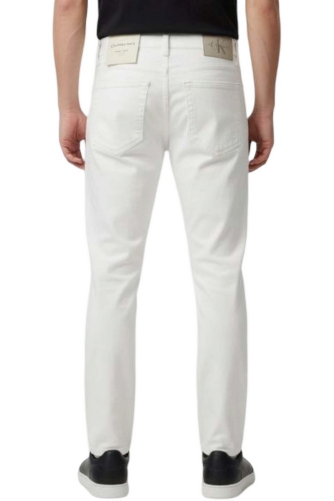 CALVIN KLEIN JEANS CLASSIC TAPER CHALK WHITE JEAN ΤΖΙΝ ΠΑΝΤΕΛΟΝΙ ΑΝΔΡΙΚΟ DENIM WHITE