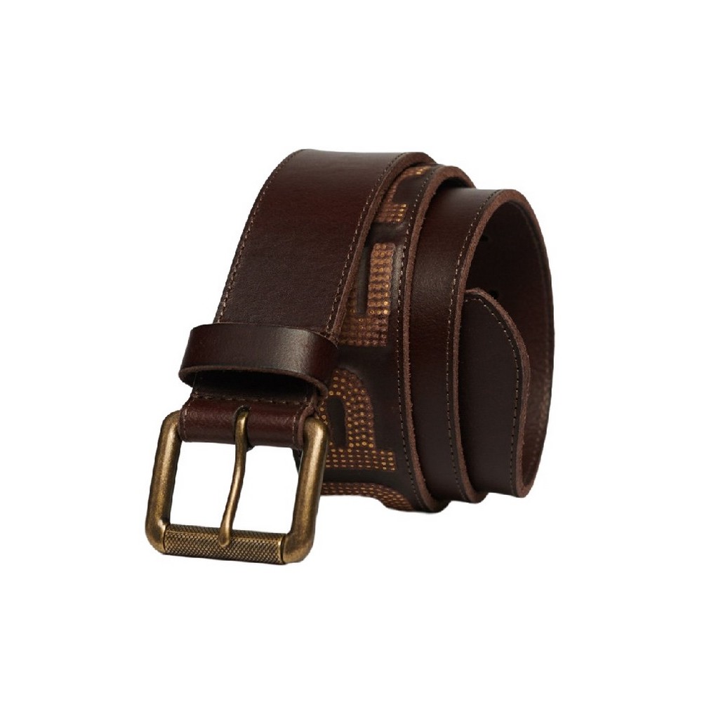 SUPERDRY BRANDED BELT ΖΩΝΗ ΑΝΔΡΙΚΗ BROWN